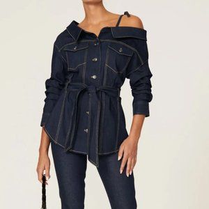 Cinq a Sept Denim Skyler Belted Jacket Top
